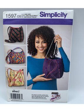 Simplicity Fashion Handbag Sewing Pattern 1597 Uncut 2013